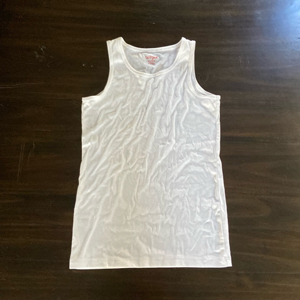 Cat and Jack white tank top